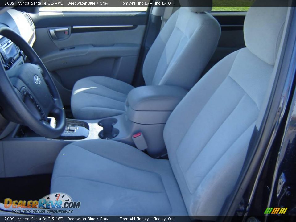 2009 Hyundai Santa Fe GLS 4WD Deepwater Blue / Gray Photo #9