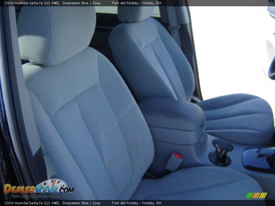 2009 Hyundai Santa Fe GLS 4WD Deepwater Blue / Gray Photo #13