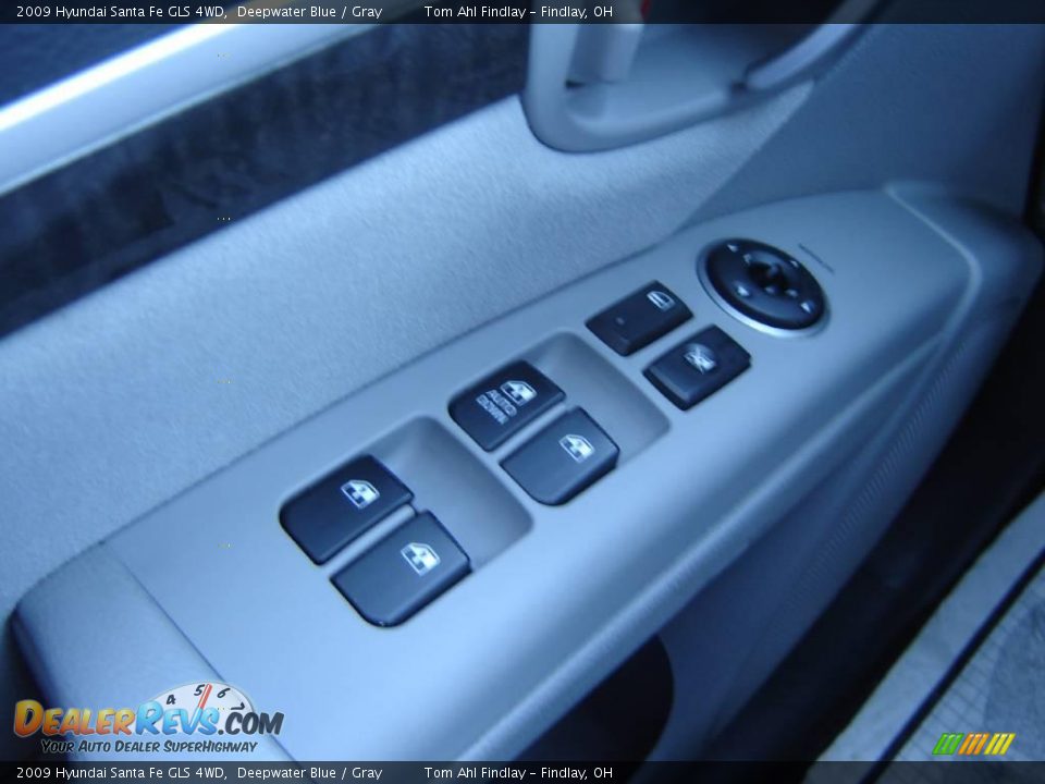 2009 Hyundai Santa Fe GLS 4WD Deepwater Blue / Gray Photo #16