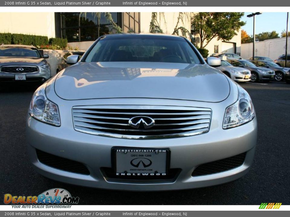 2008 Infiniti G 35 x Sedan Liquid Platinum Silver / Graphite Photo #2
