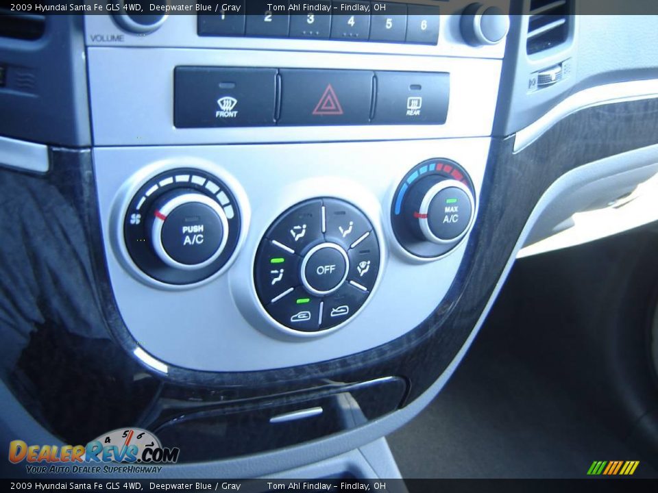 2009 Hyundai Santa Fe GLS 4WD Deepwater Blue / Gray Photo #18