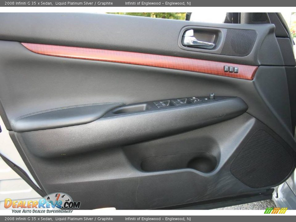2008 Infiniti G 35 x Sedan Liquid Platinum Silver / Graphite Photo #9