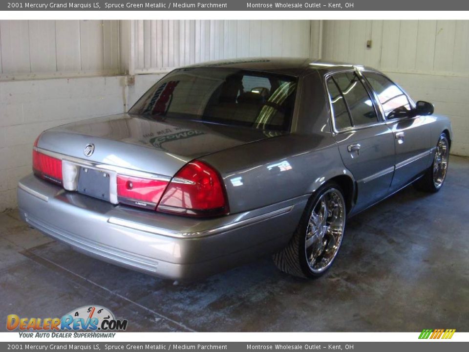 2001 Mercury Grand Marquis LS Spruce Green Metallic / Medium Parchment Photo #5