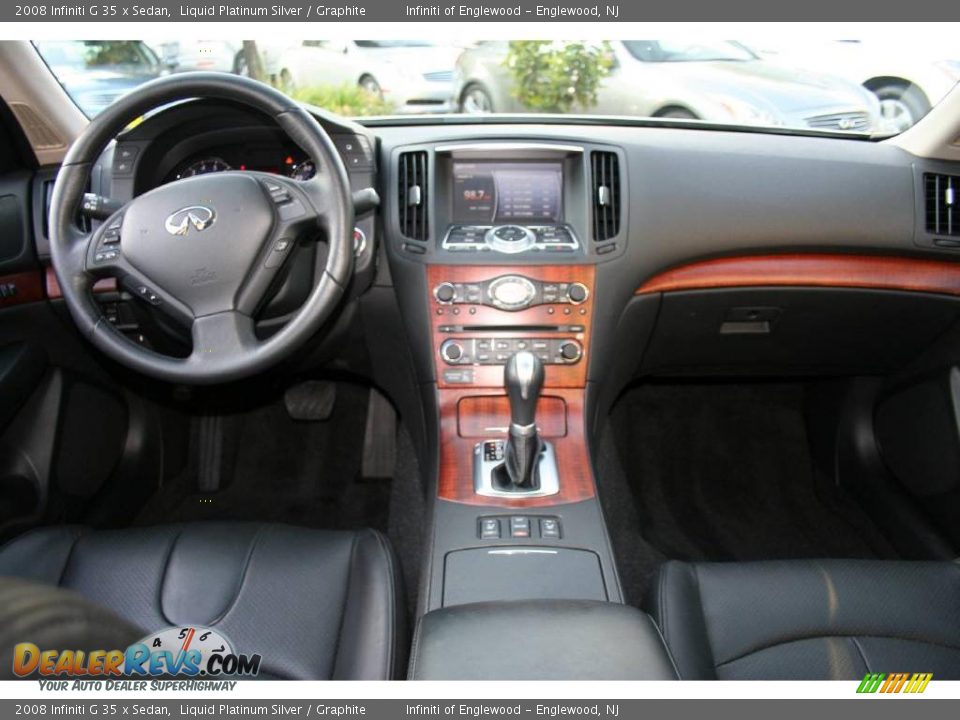 2008 Infiniti G 35 x Sedan Liquid Platinum Silver / Graphite Photo #13