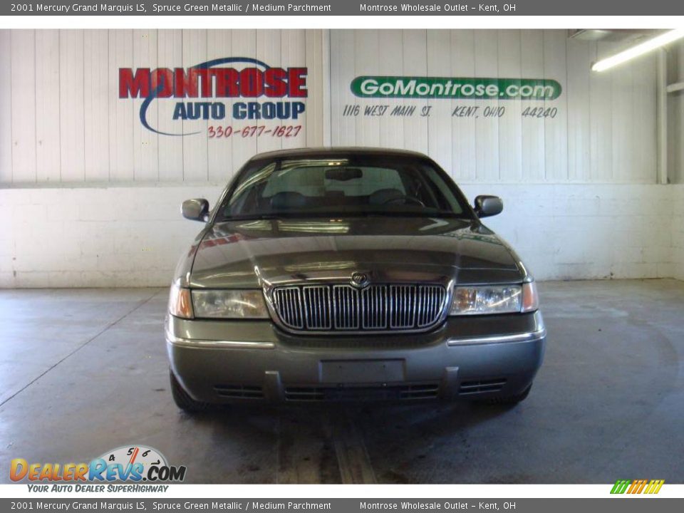2001 Mercury Grand Marquis LS Spruce Green Metallic / Medium Parchment Photo #7