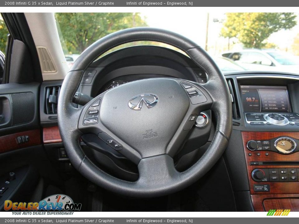 2008 Infiniti G 35 x Sedan Liquid Platinum Silver / Graphite Photo #14