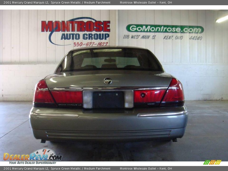 2001 Mercury Grand Marquis LS Spruce Green Metallic / Medium Parchment Photo #8