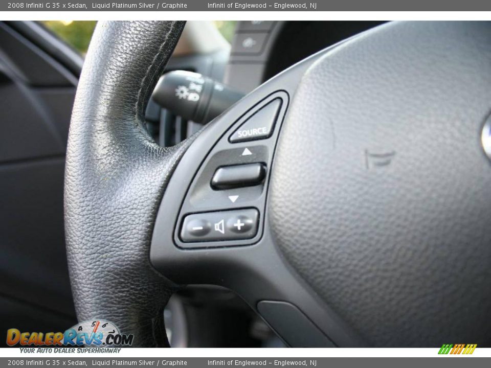 2008 Infiniti G 35 x Sedan Liquid Platinum Silver / Graphite Photo #15