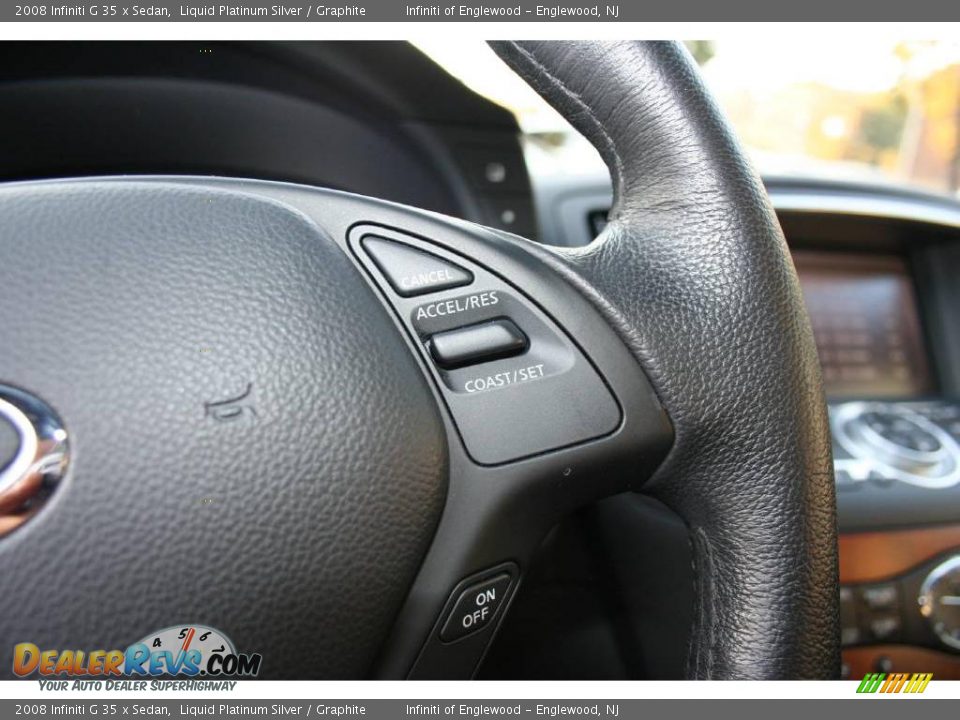 2008 Infiniti G 35 x Sedan Liquid Platinum Silver / Graphite Photo #16