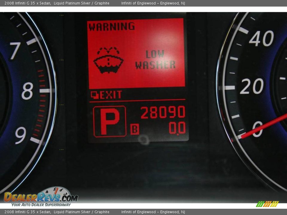 2008 Infiniti G 35 x Sedan Liquid Platinum Silver / Graphite Photo #17