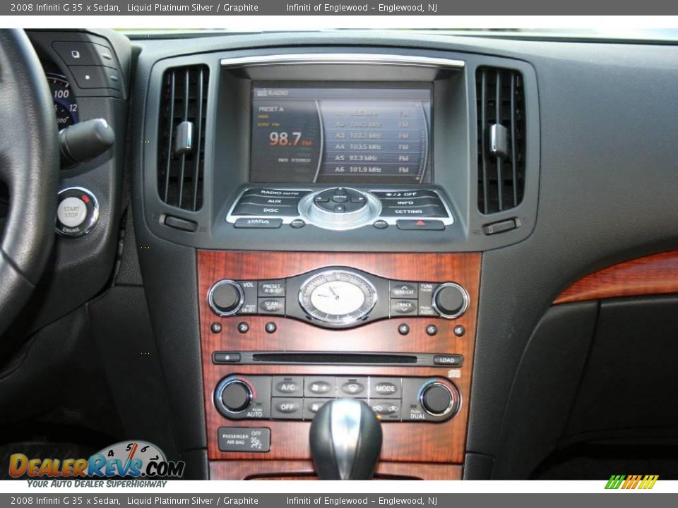 2008 Infiniti G 35 x Sedan Liquid Platinum Silver / Graphite Photo #18