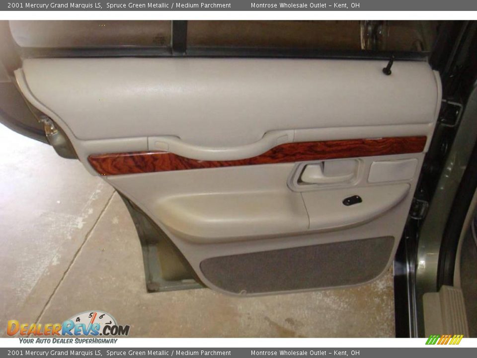 2001 Mercury Grand Marquis LS Spruce Green Metallic / Medium Parchment Photo #12