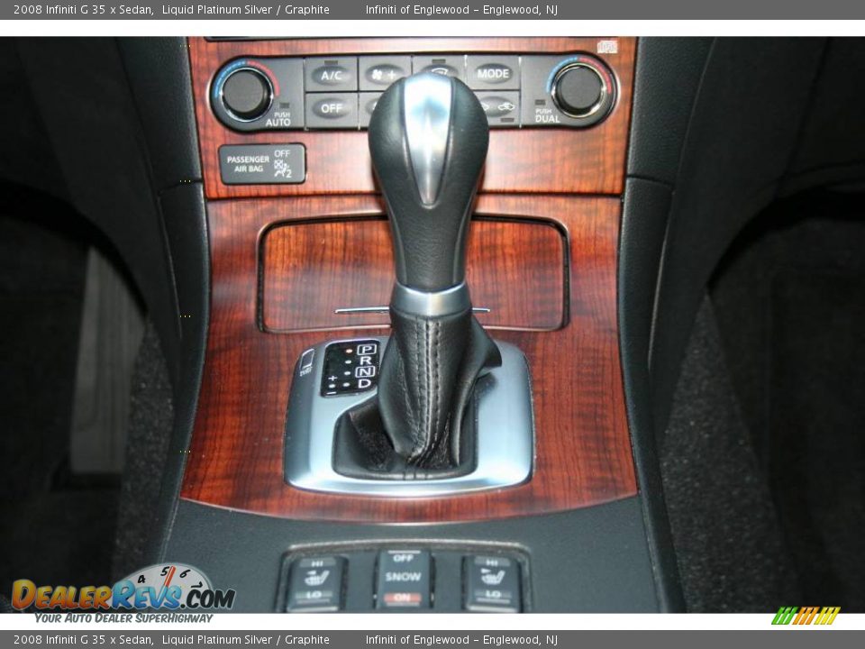 2008 Infiniti G 35 x Sedan Liquid Platinum Silver / Graphite Photo #19