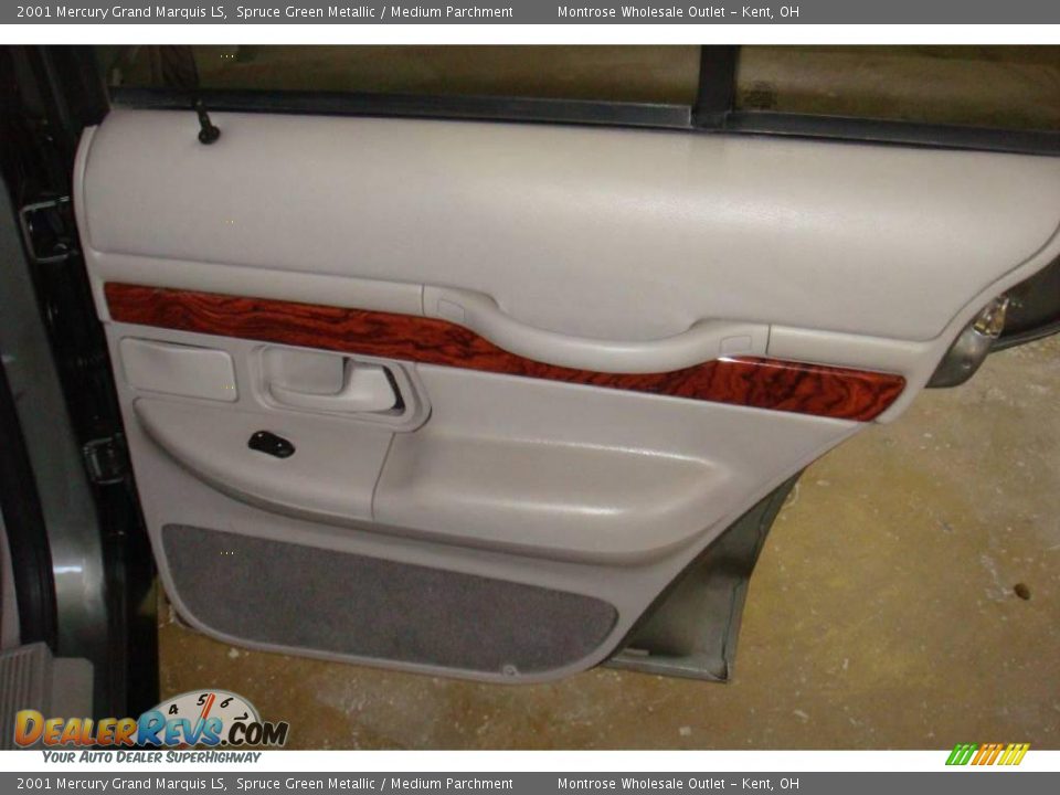 2001 Mercury Grand Marquis LS Spruce Green Metallic / Medium Parchment Photo #13