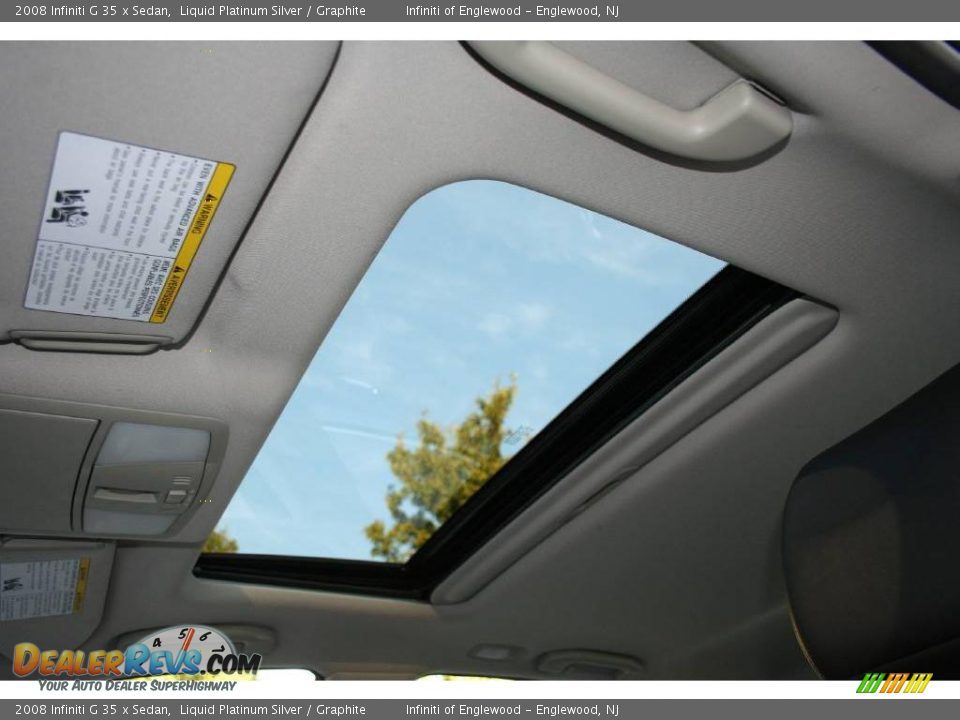 2008 Infiniti G 35 x Sedan Liquid Platinum Silver / Graphite Photo #20