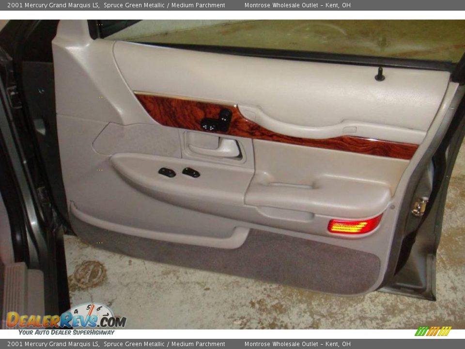2001 Mercury Grand Marquis LS Spruce Green Metallic / Medium Parchment Photo #14