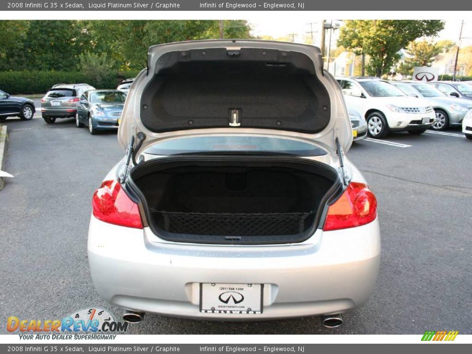 2008 Infiniti G 35 x Sedan Liquid Platinum Silver / Graphite Photo #21