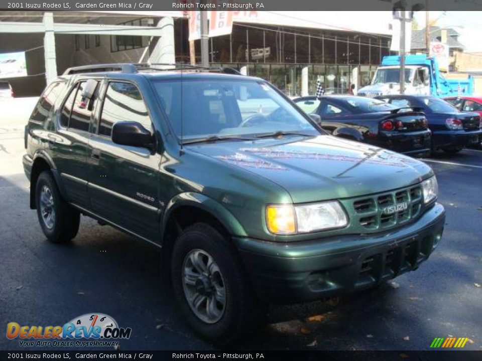 2001 Isuzu Rodeo LS Garden Green Mica / Gray Photo #6