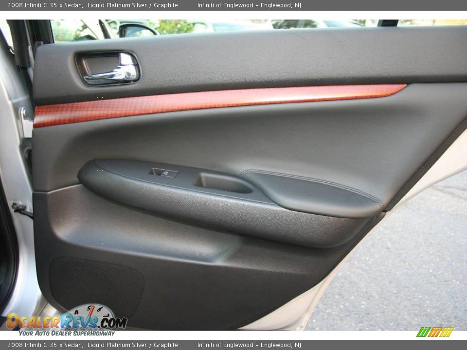 2008 Infiniti G 35 x Sedan Liquid Platinum Silver / Graphite Photo #22