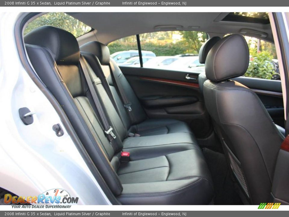 2008 Infiniti G 35 x Sedan Liquid Platinum Silver / Graphite Photo #23