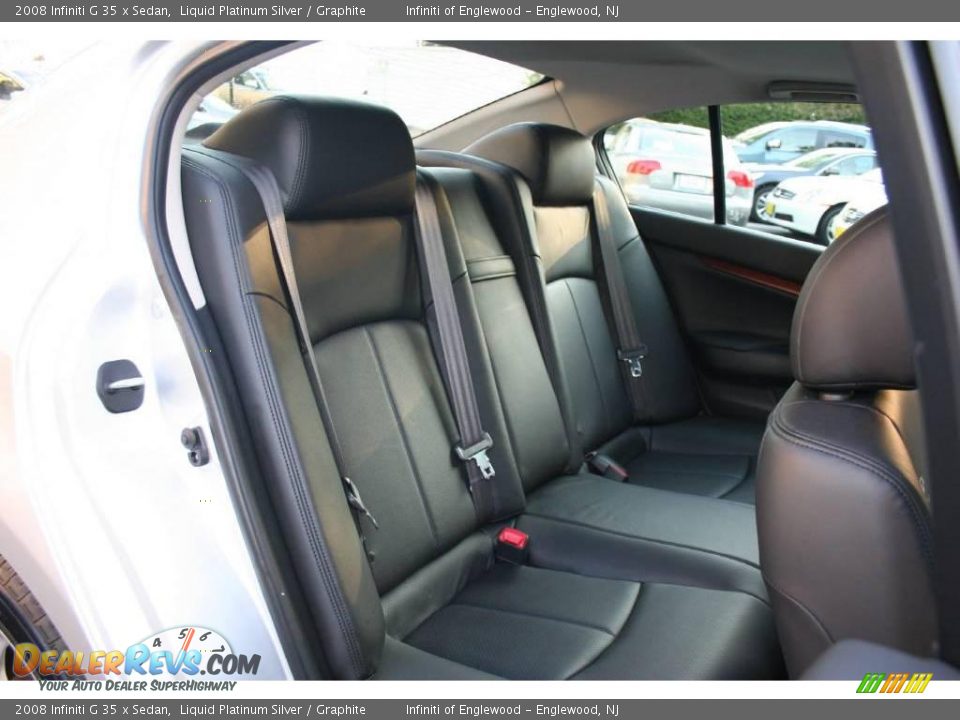 2008 Infiniti G 35 x Sedan Liquid Platinum Silver / Graphite Photo #24