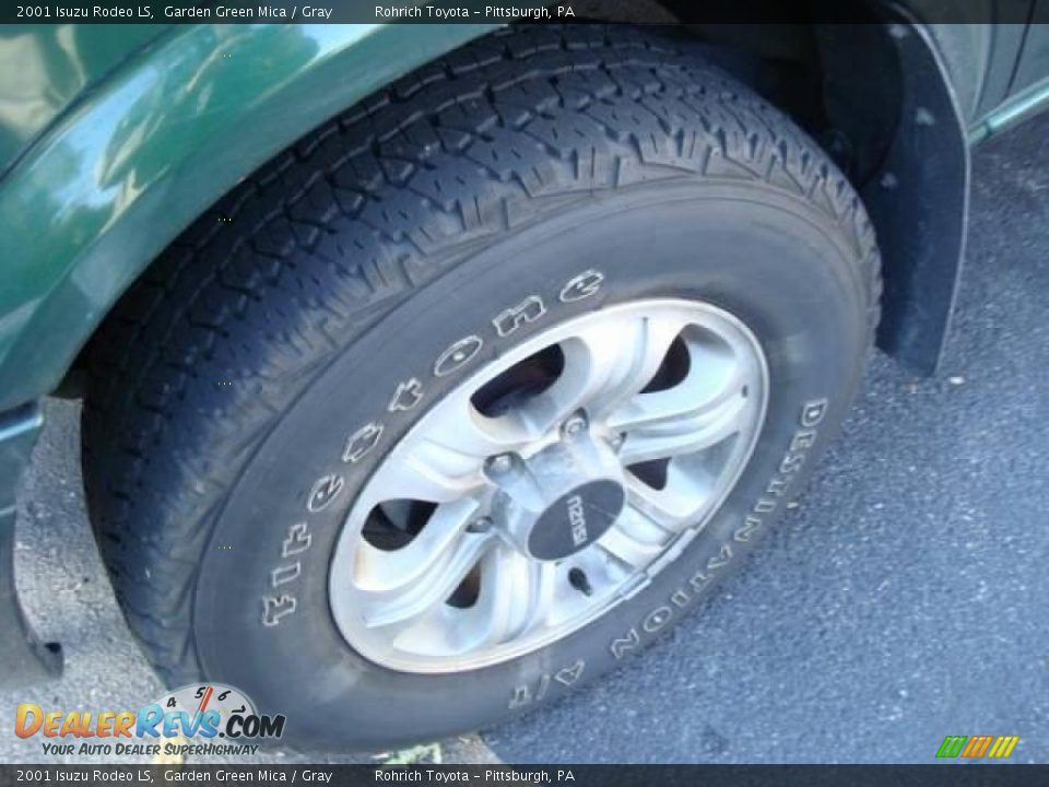 2001 Isuzu Rodeo LS Garden Green Mica / Gray Photo #9