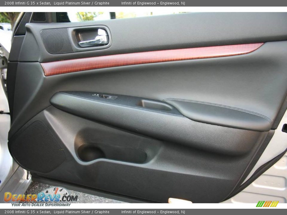 2008 Infiniti G 35 x Sedan Liquid Platinum Silver / Graphite Photo #25