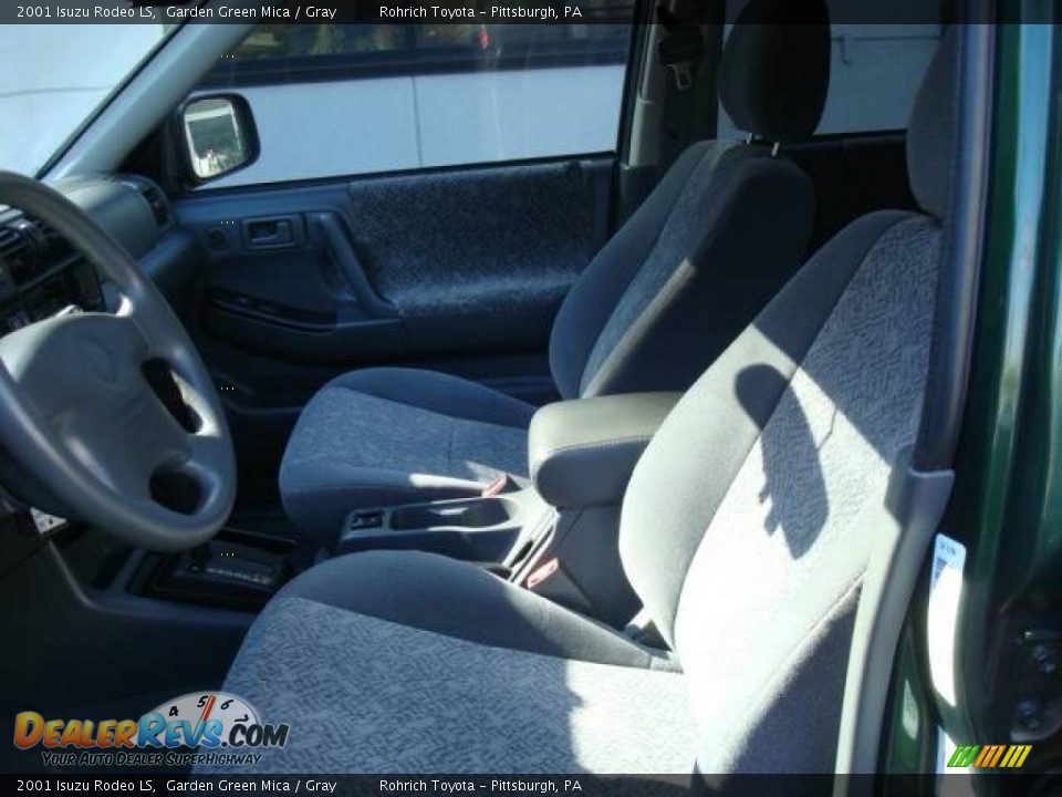 2001 Isuzu Rodeo LS Garden Green Mica / Gray Photo #10