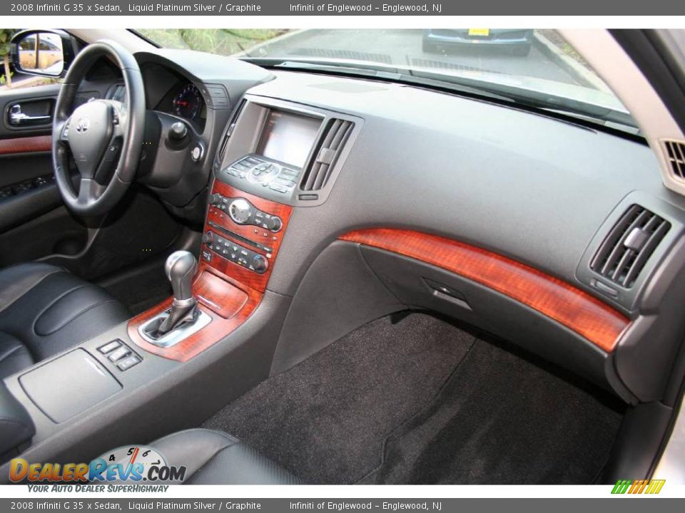 2008 Infiniti G 35 x Sedan Liquid Platinum Silver / Graphite Photo #26