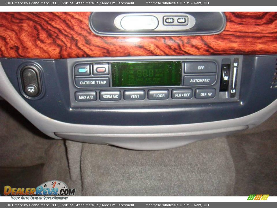 2001 Mercury Grand Marquis LS Spruce Green Metallic / Medium Parchment Photo #21