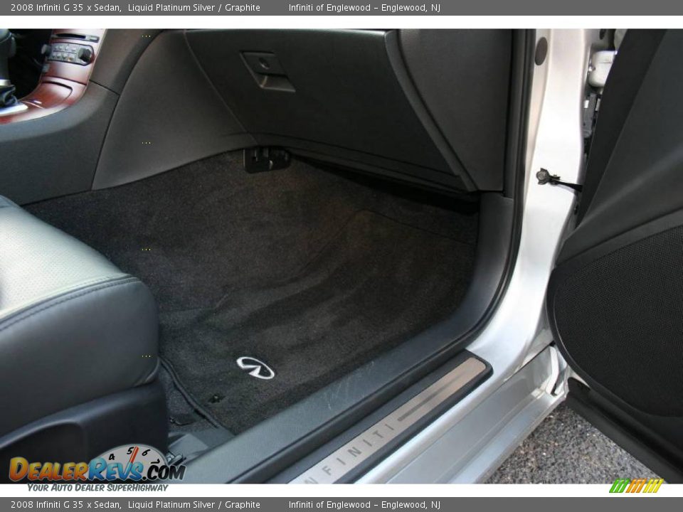 2008 Infiniti G 35 x Sedan Liquid Platinum Silver / Graphite Photo #27