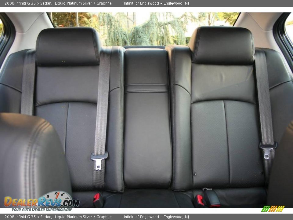 2008 Infiniti G 35 x Sedan Liquid Platinum Silver / Graphite Photo #29