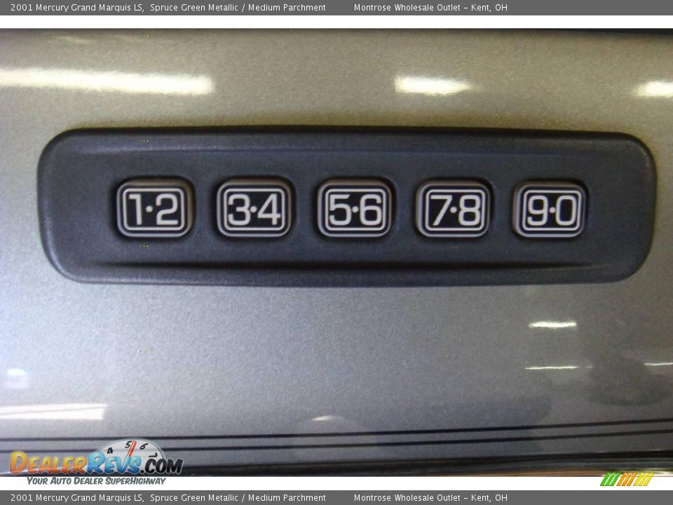 2001 Mercury Grand Marquis LS Spruce Green Metallic / Medium Parchment Photo #24