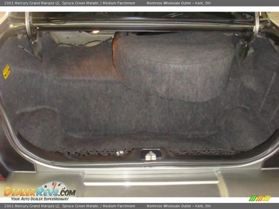 2001 Mercury Grand Marquis LS Spruce Green Metallic / Medium Parchment Photo #28