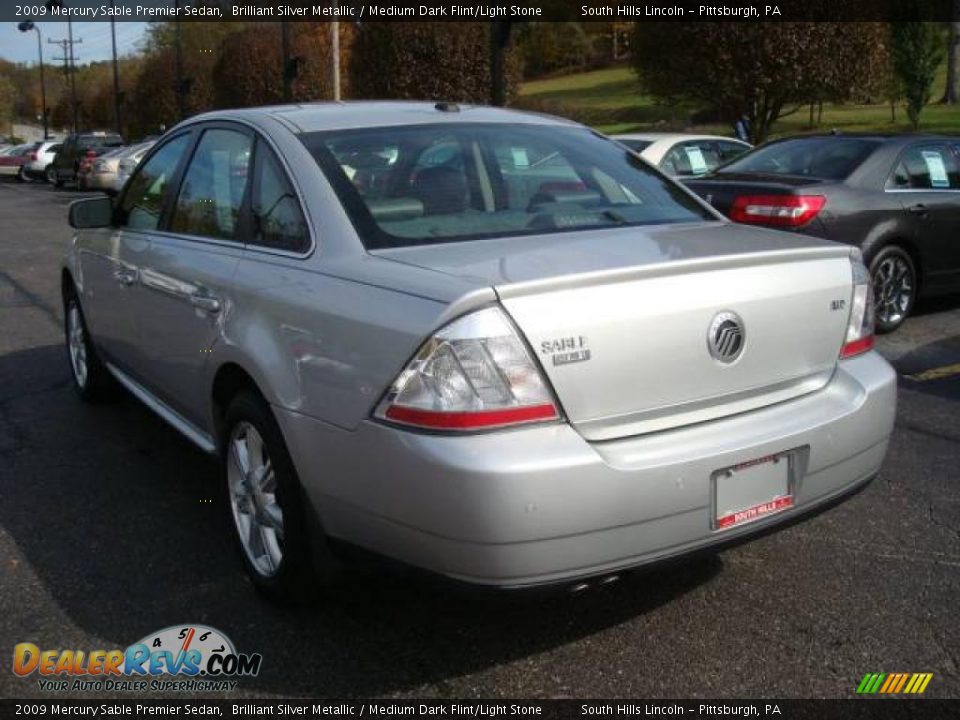 2009 Mercury Sable Premier Sedan Brilliant Silver Metallic / Medium Dark Flint/Light Stone Photo #2