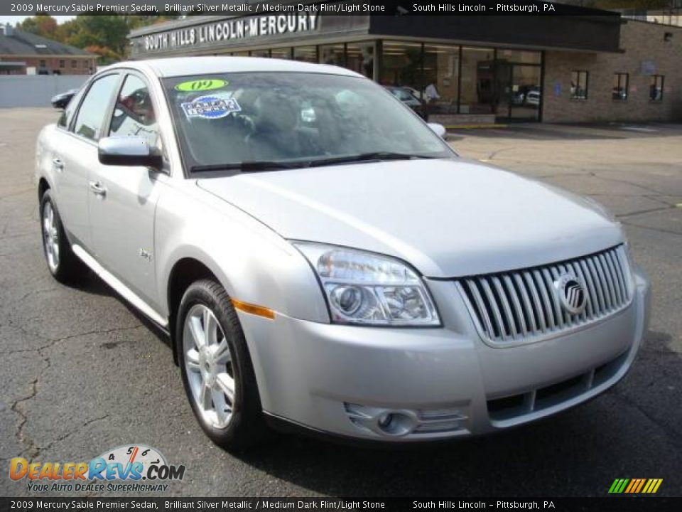 2009 Mercury Sable Premier Sedan Brilliant Silver Metallic / Medium Dark Flint/Light Stone Photo #5