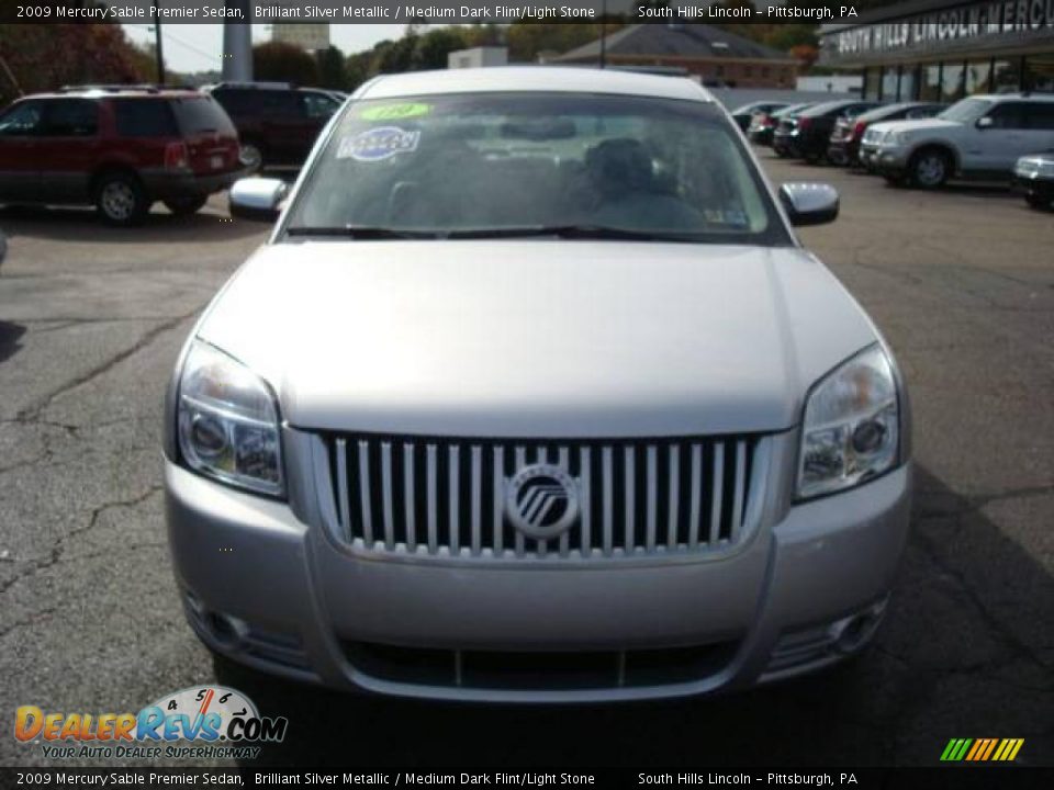 2009 Mercury Sable Premier Sedan Brilliant Silver Metallic / Medium Dark Flint/Light Stone Photo #6