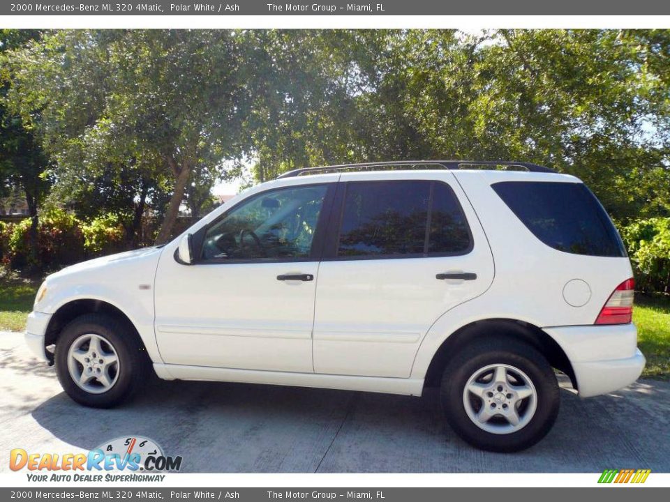2000 Mercedes-Benz ML 320 4Matic Polar White / Ash Photo #5