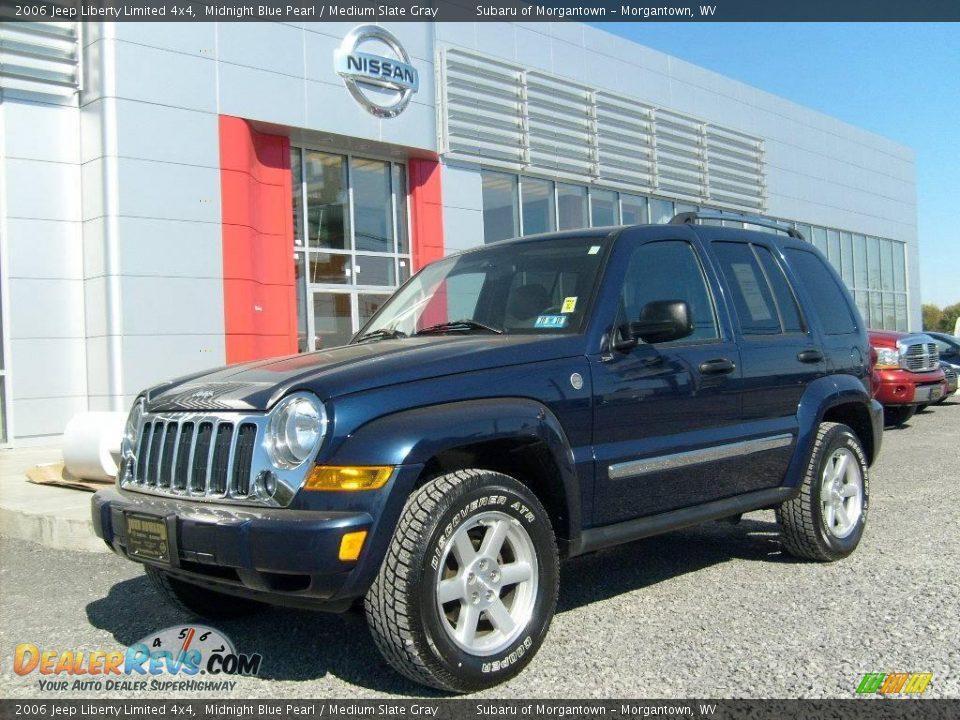 2006 Jeep Liberty Limited 4x4 Midnight Blue Pearl / Medium Slate Gray Photo #1