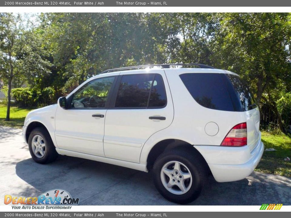 2000 Mercedes-Benz ML 320 4Matic Polar White / Ash Photo #6