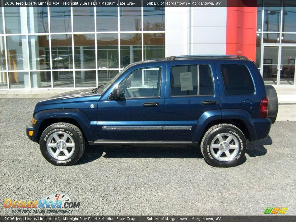 2006 Jeep Liberty Limited 4x4 Midnight Blue Pearl / Medium Slate Gray Photo #2