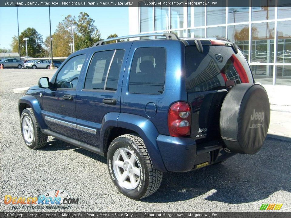 2006 Jeep Liberty Limited 4x4 Midnight Blue Pearl / Medium Slate Gray Photo #3