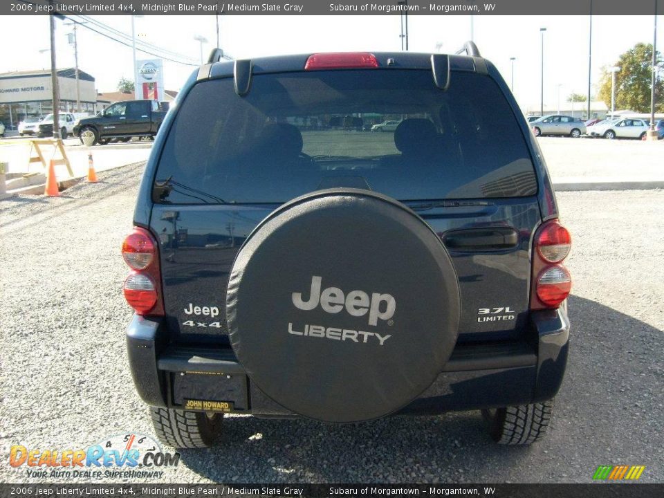 2006 Jeep Liberty Limited 4x4 Midnight Blue Pearl / Medium Slate Gray Photo #4