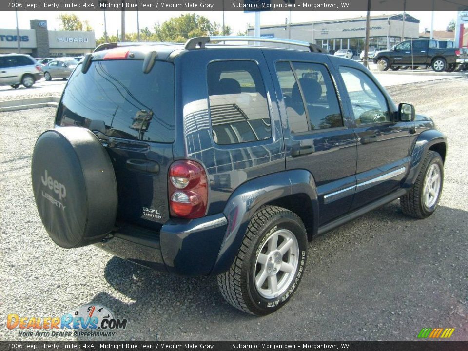 2006 Jeep Liberty Limited 4x4 Midnight Blue Pearl / Medium Slate Gray Photo #5