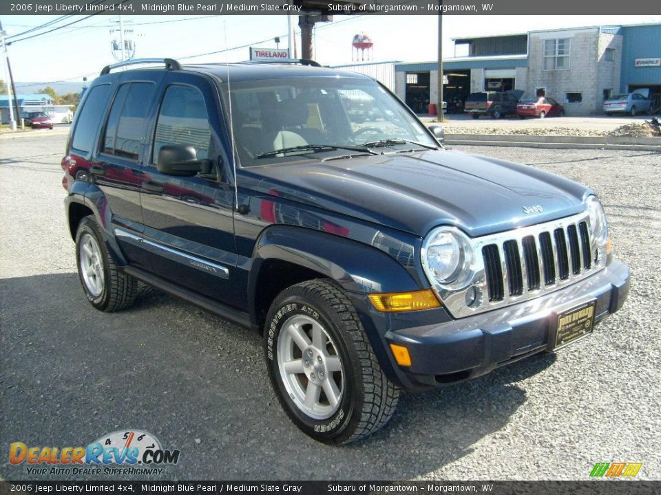 2006 Jeep Liberty Limited 4x4 Midnight Blue Pearl / Medium Slate Gray Photo #6