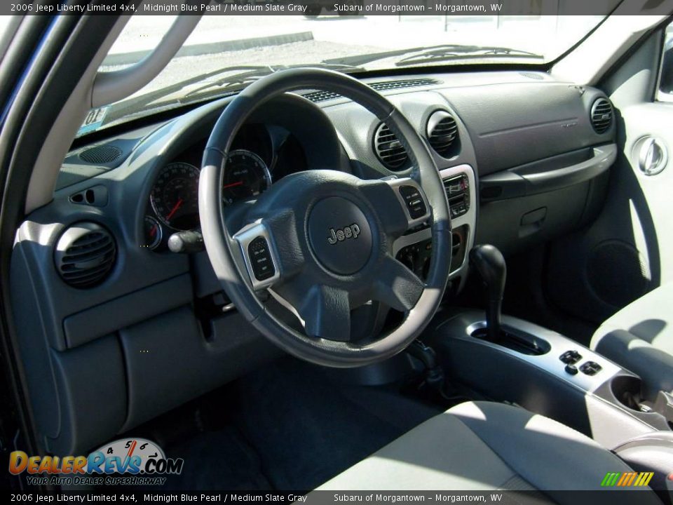 2006 Jeep Liberty Limited 4x4 Midnight Blue Pearl / Medium Slate Gray Photo #10