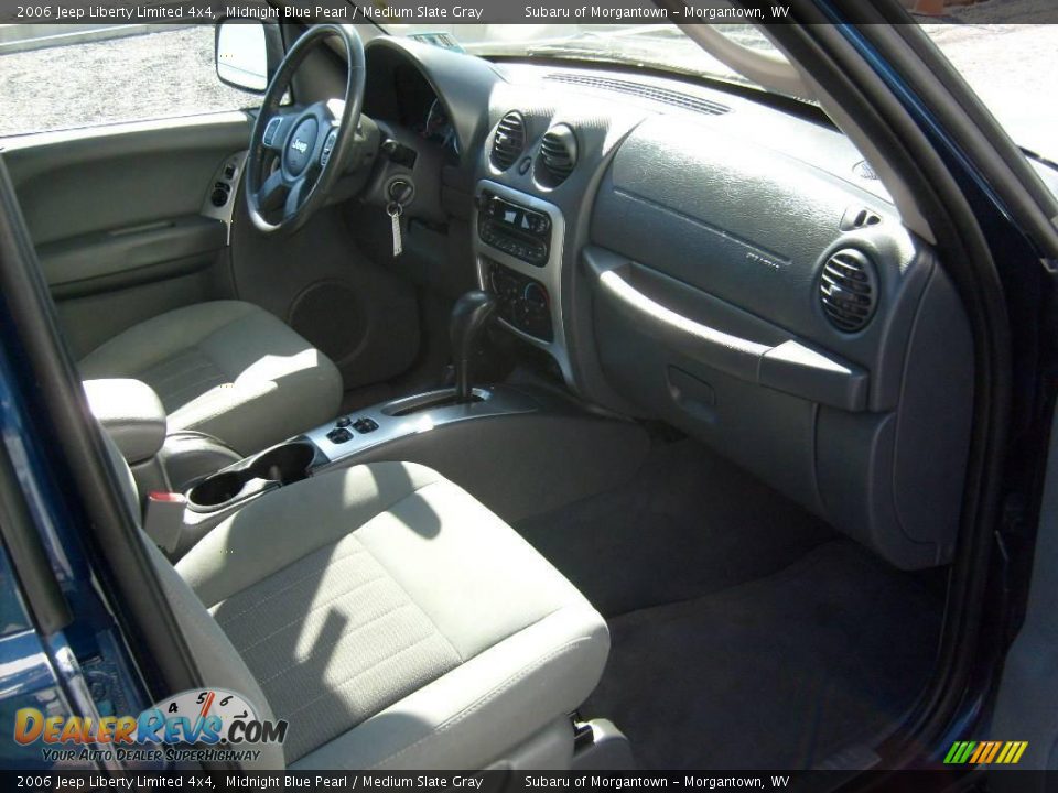 2006 Jeep Liberty Limited 4x4 Midnight Blue Pearl / Medium Slate Gray Photo #17