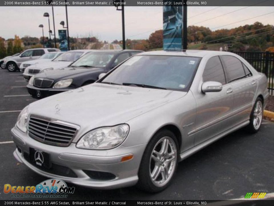 2006 Mercedes-Benz S 55 AMG Sedan Brilliant Silver Metallic / Charcoal Photo #1