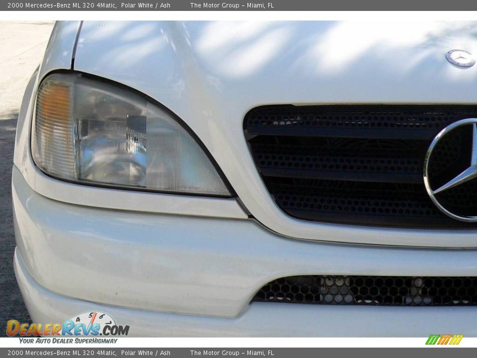 2000 Mercedes-Benz ML 320 4Matic Polar White / Ash Photo #21