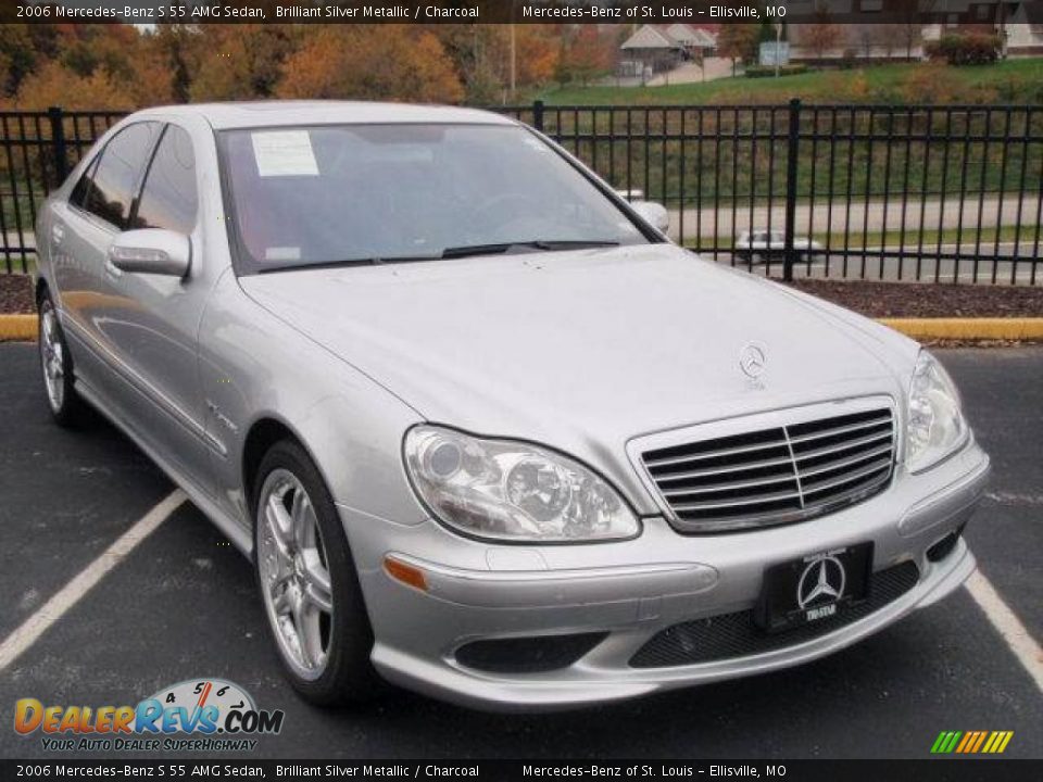 2006 Mercedes-Benz S 55 AMG Sedan Brilliant Silver Metallic / Charcoal Photo #3